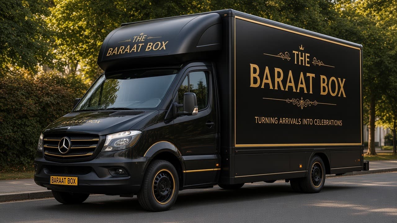 Before: closed luxury branded vehicle